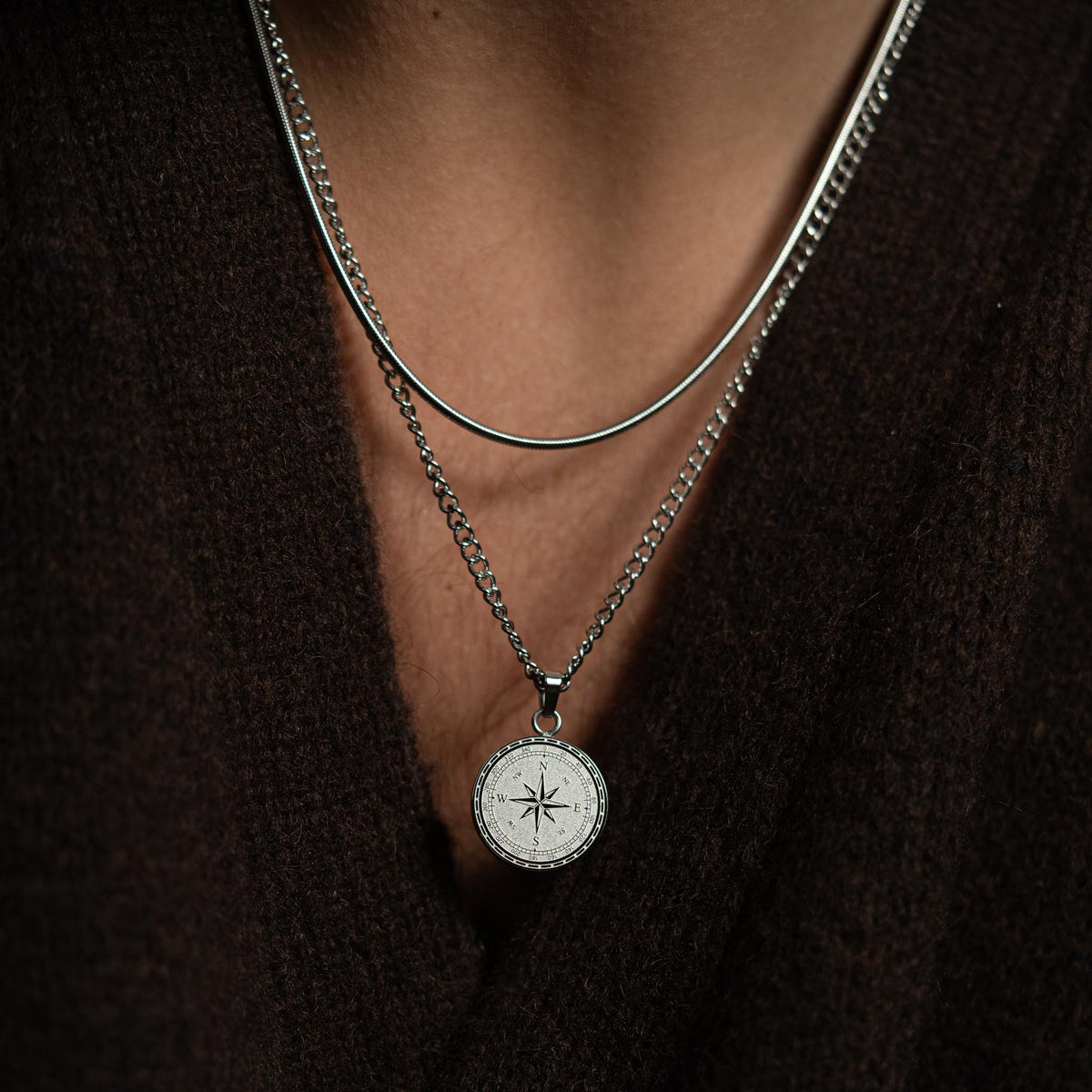 Kompas signatur halskæde