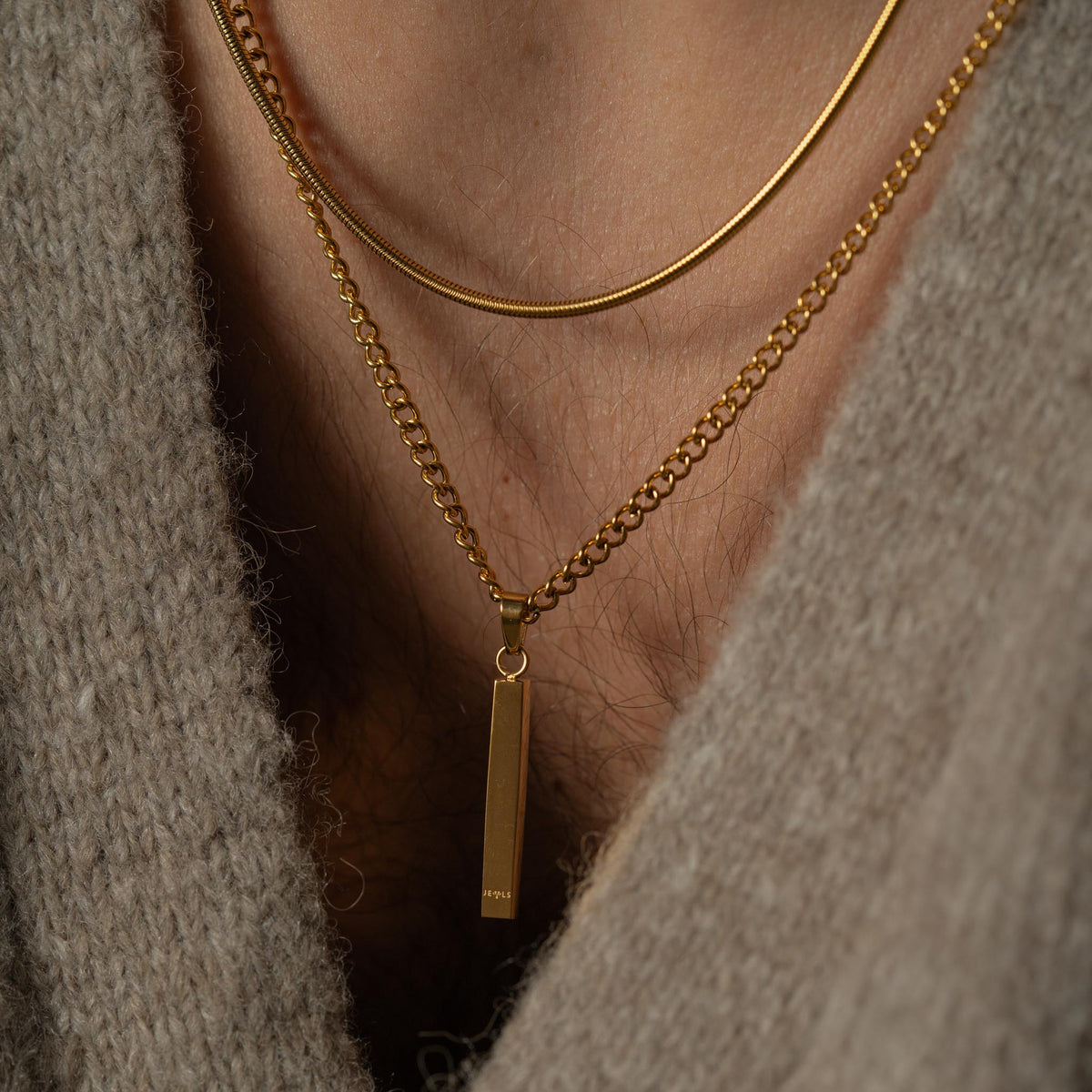 Bar signatur halskæde