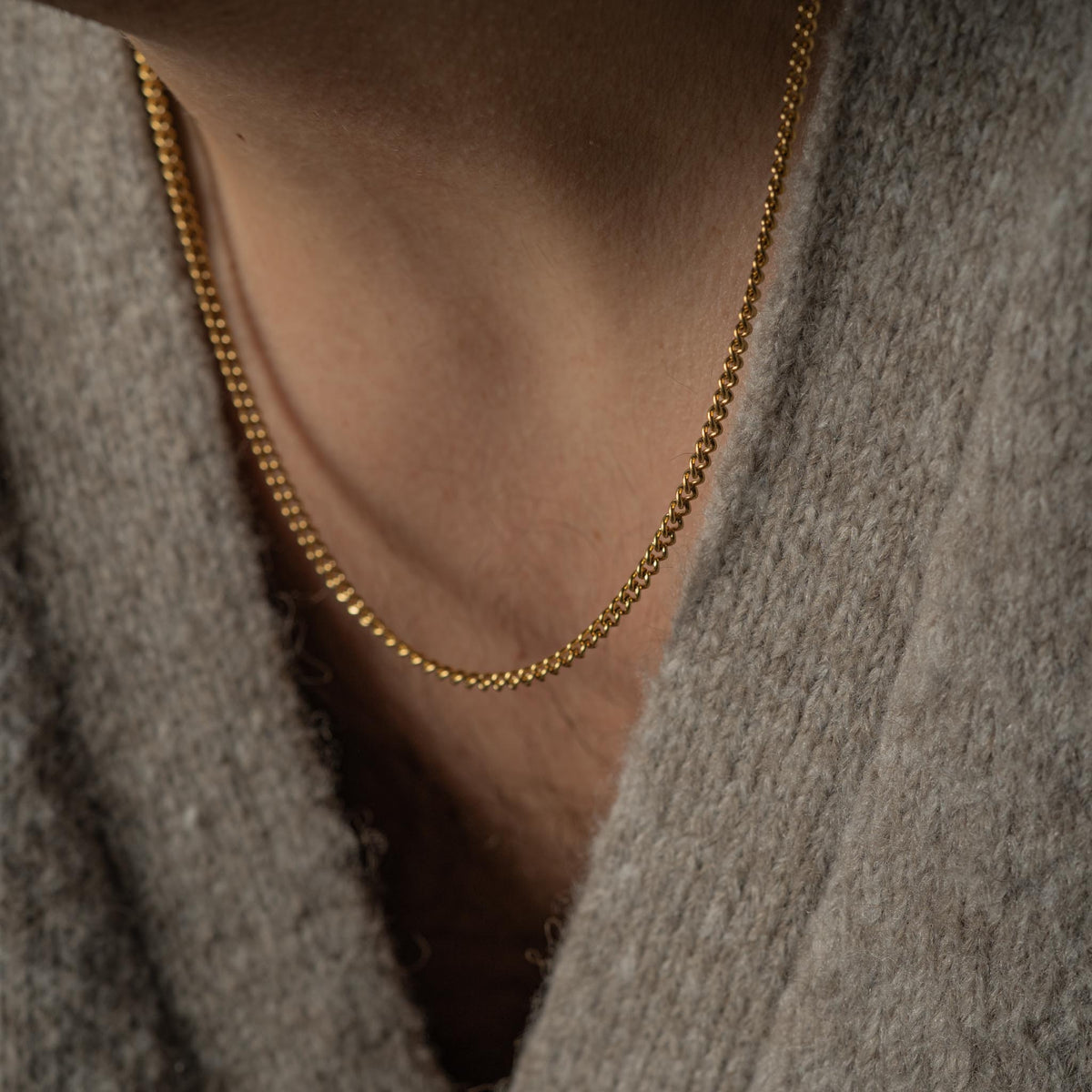 Cuban link halskæde 3 mm