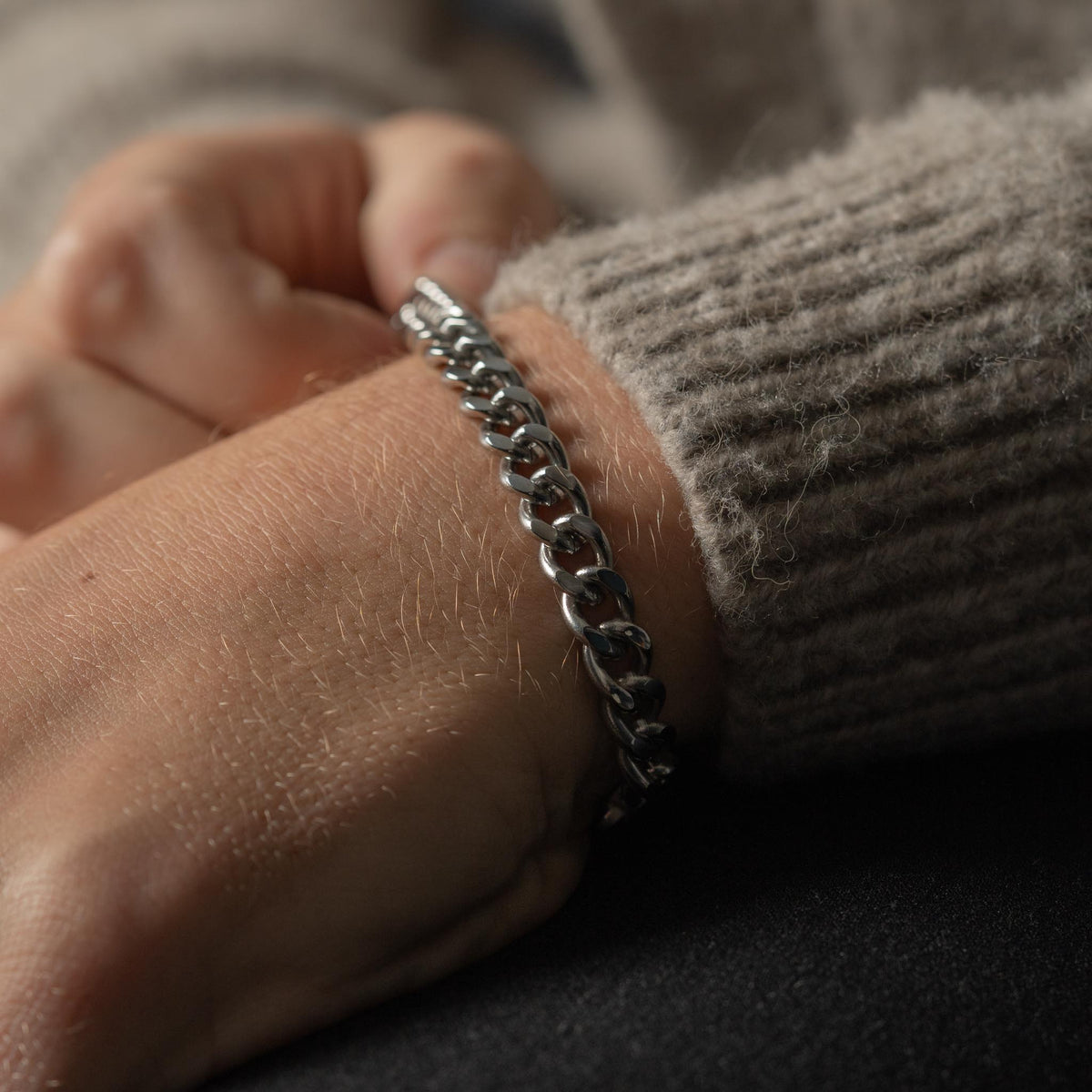 Cuban link armbånd 8 mm