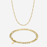 Figaro halskæde & Figaro armbånd